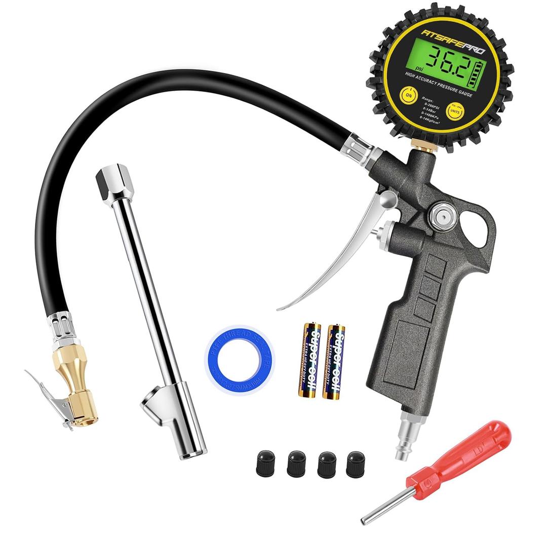 Digital Tire Inflator With Gauge: Precision & Durability