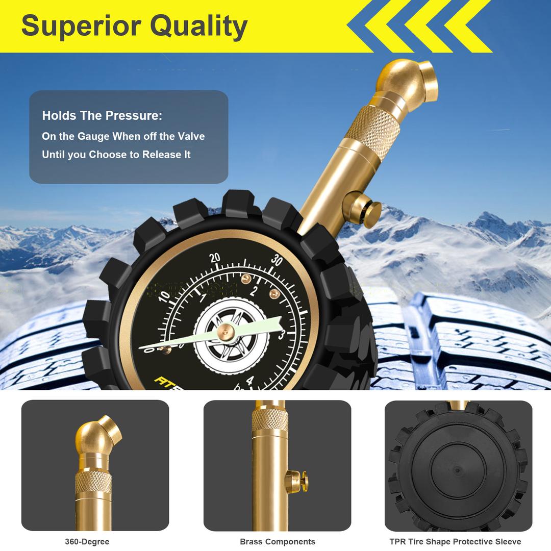 Dial Type Tire Pressure Gauge: Durability Meets Precision
